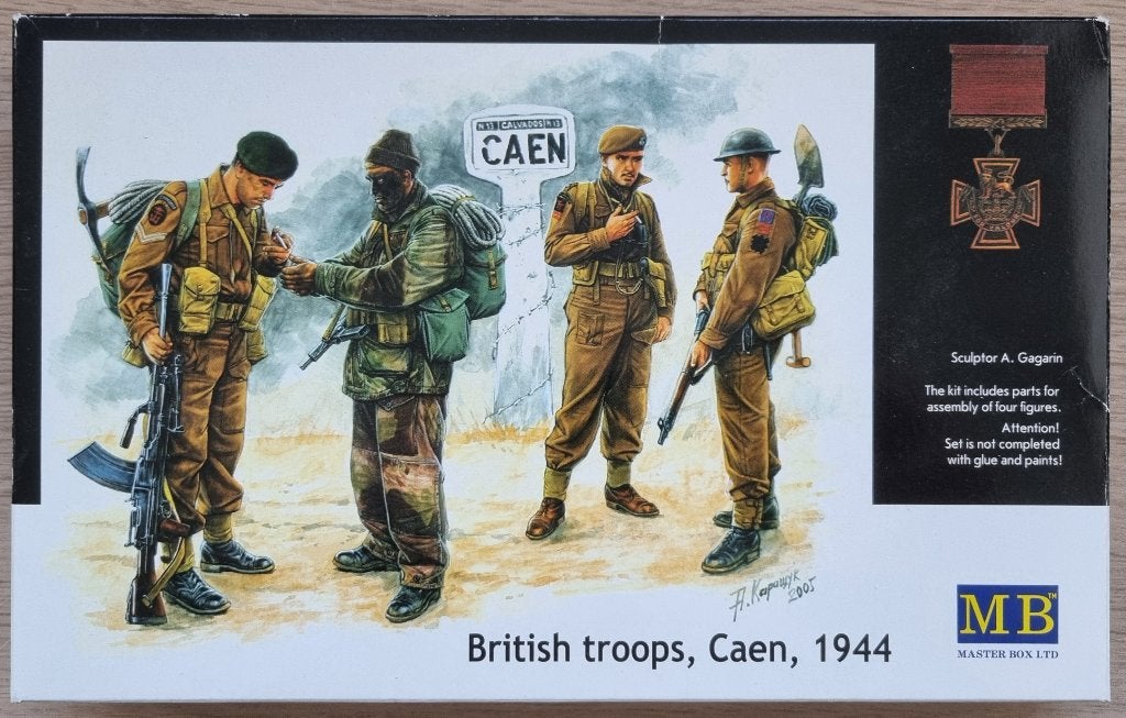 MB Master Box 1:35 #MB3512 WWII British Troops, Caen, 1944, Ophalen of Verzenden, Nieuw, 1:35 tot 1:50, Figuur of Figuren