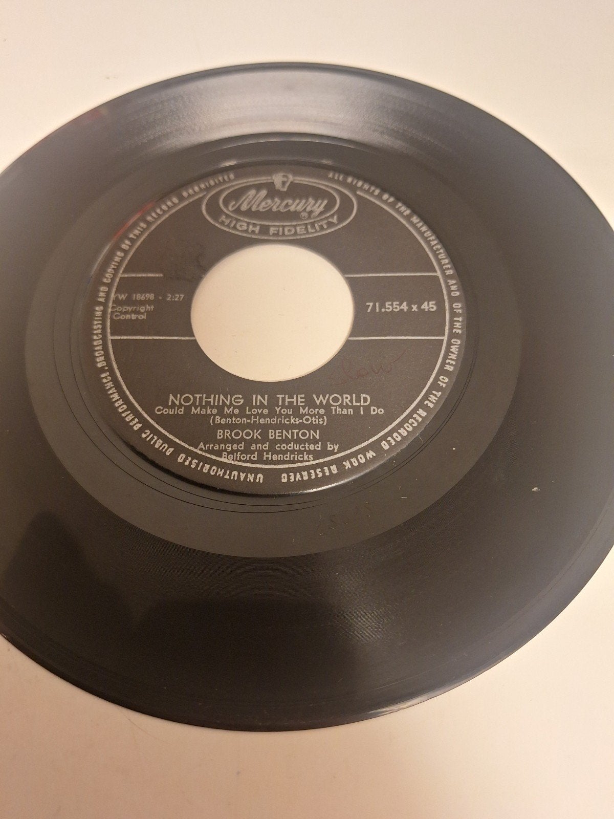 Brook Benton - Nothing in the world, 1960., Verzenden, 7 inch