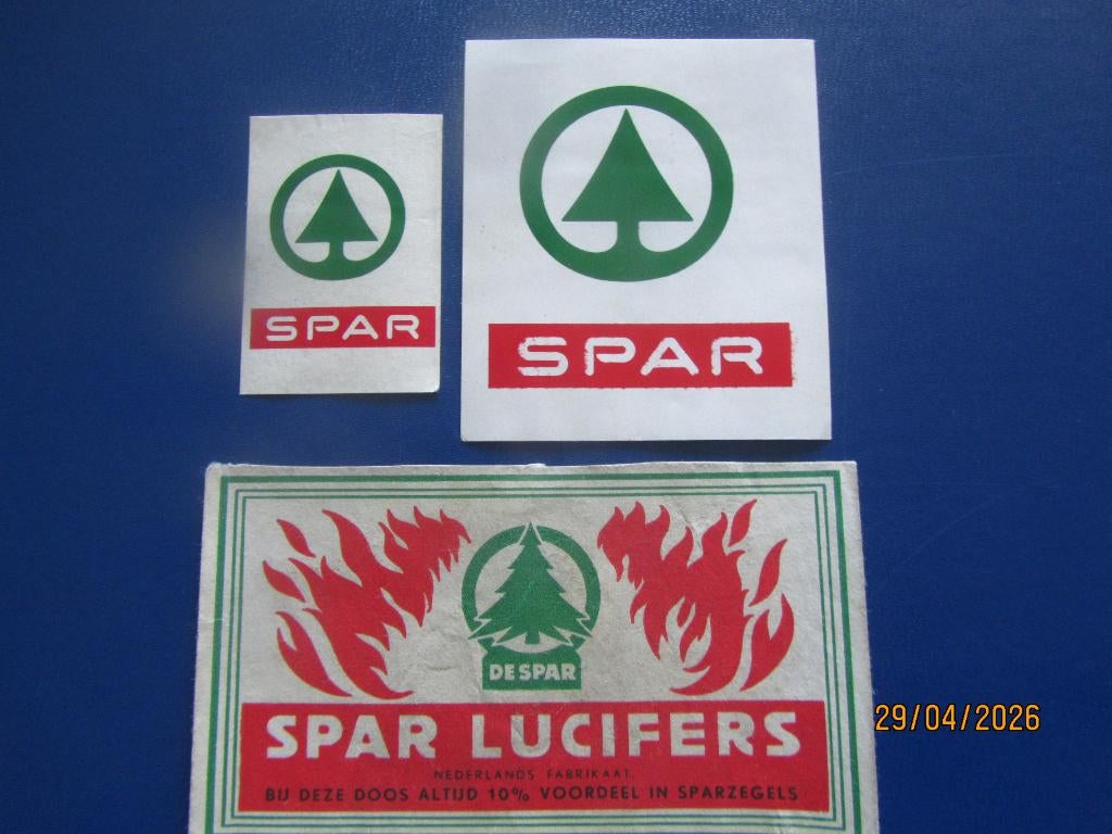 Lucifer 2x Paketiket + Klein Spar, Verzamelen, Ophalen of Verzenden, Gebruikt, Luciferdoosjes of -merken