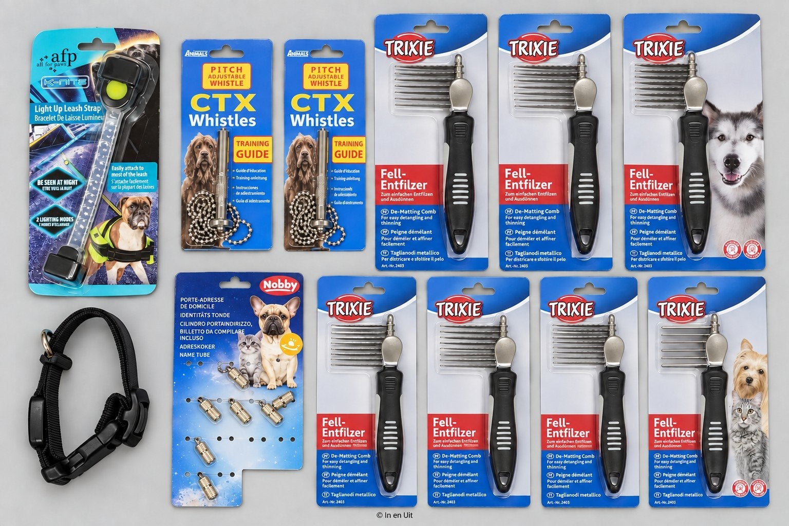 Diverse honden accessoires fluitjes, borstels, naamkokertjes, Overige typen, ., Ophalen of Verzenden, Trixie AFP Clix
