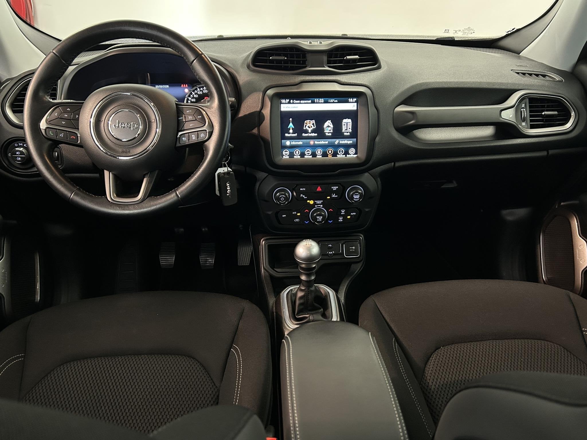Jeep Renegade 1.0T-e2 Limited | Parkeersensoren | Climate co, Auto's, Voorwielaandrijving, Dealer onderhouden, Stof, Met garantie (alle)