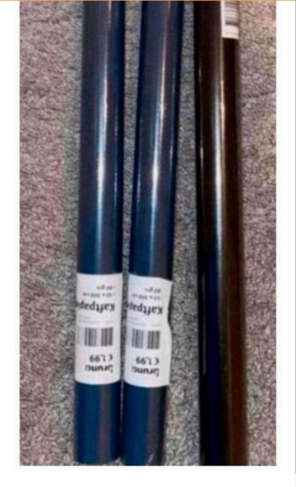 Kaftpapier bruna nieuw 3 rollen blauw en zwart, Ophalen of Verzenden, Nieuw