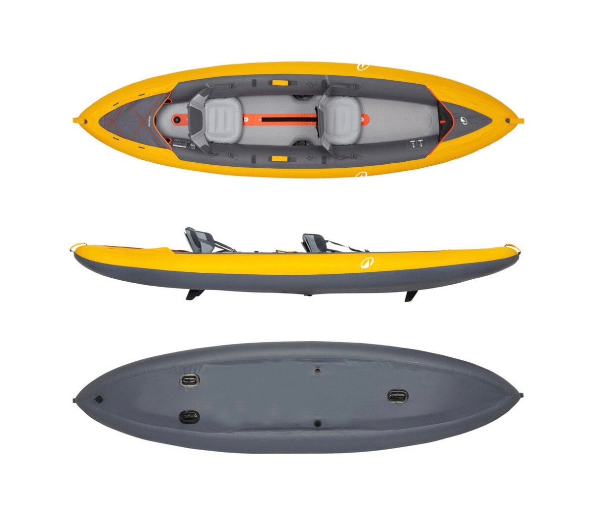 Kayak touring 100 zo goed als nieuw, Ophalen, Opblaasbaar, Zo goed als nieuw, 2-persoons
