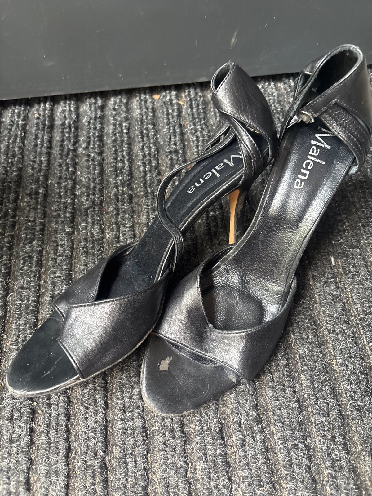 Tango/Dansschoenen Maat 41 - Volledig Leer, Ophalen of Verzenden, Zo goed als nieuw, Zwart, Dansschoenen