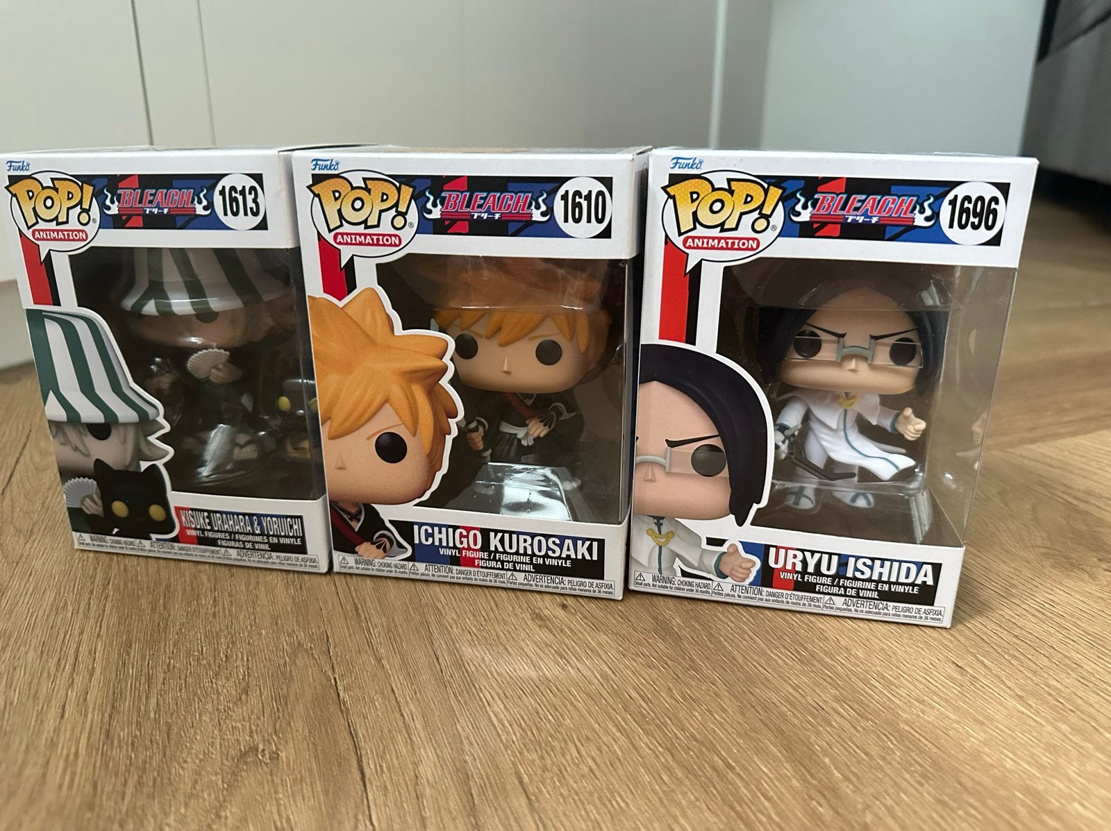 Funko Pop! Bleach Set - Ichigo, Uryu, Kisuke & Yoruichi, Ophalen of Verzenden, Zo goed als nieuw