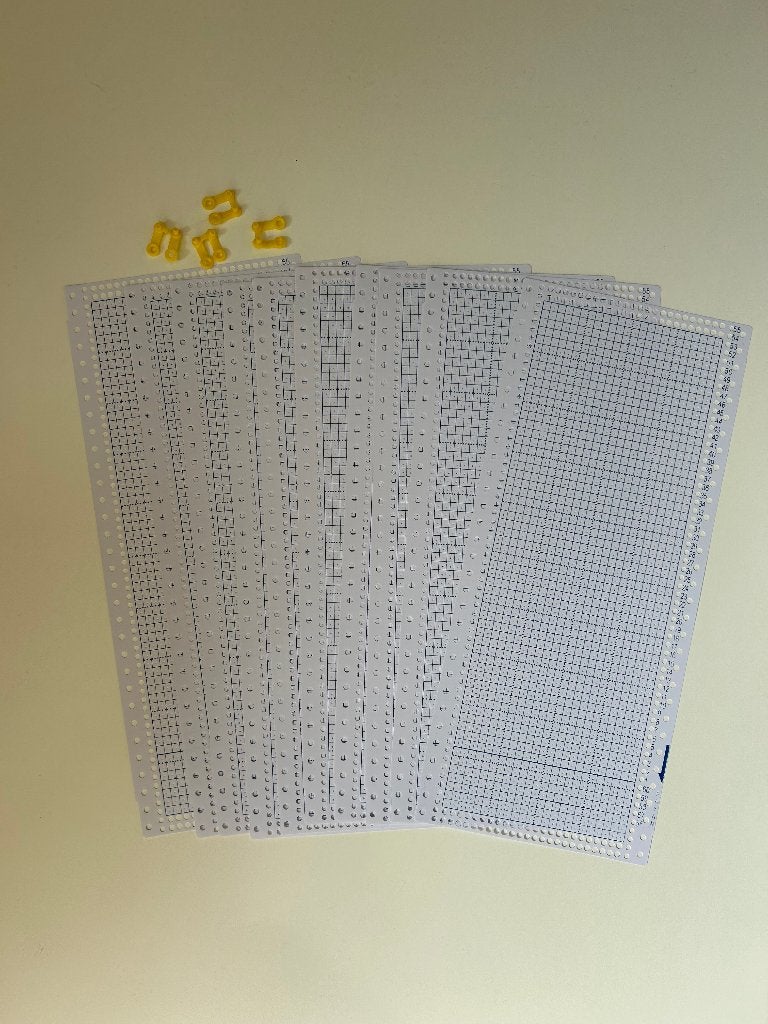 ponskaarten blanco voor de breimachine set 10 stuks, Hobby en Vrije tijd, Breien en Haken, Ophalen of Verzenden, Nieuw, Breien