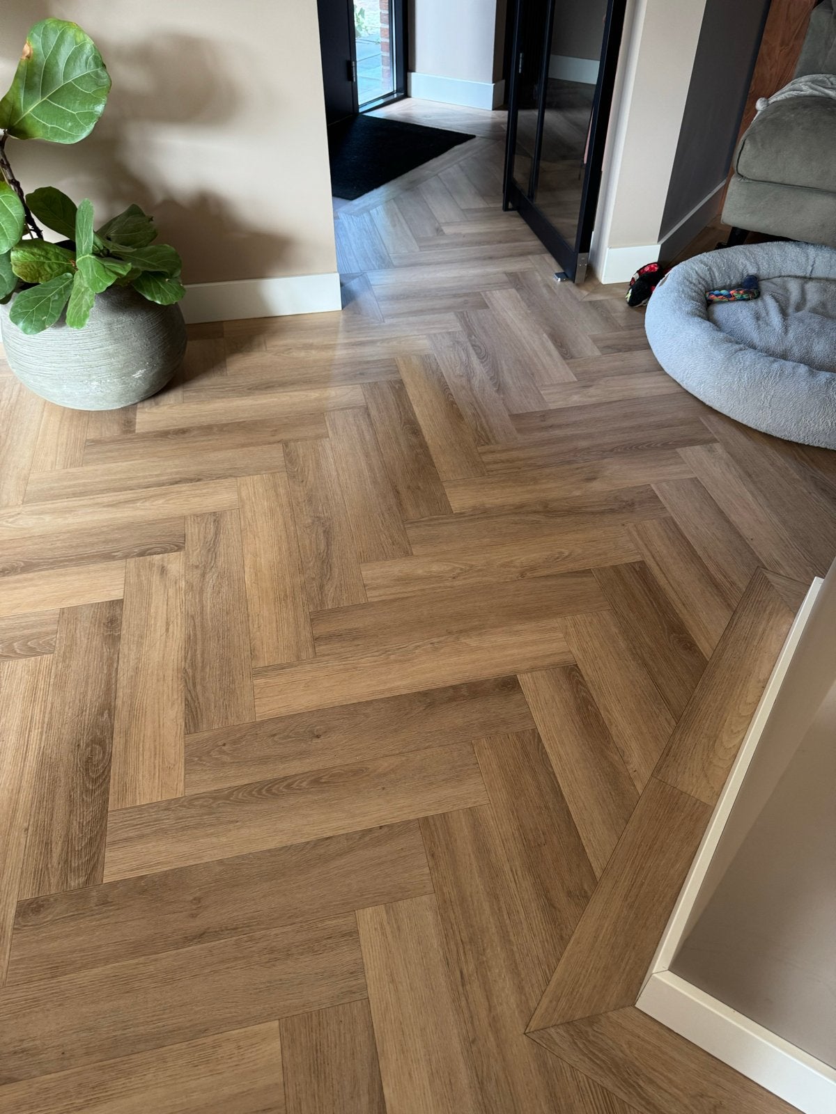 Restpartij plak PVC visgraat vloer Amazone EKO Floors, Ophalen, Kunststof, 50 tot 150 cm, Overige typen