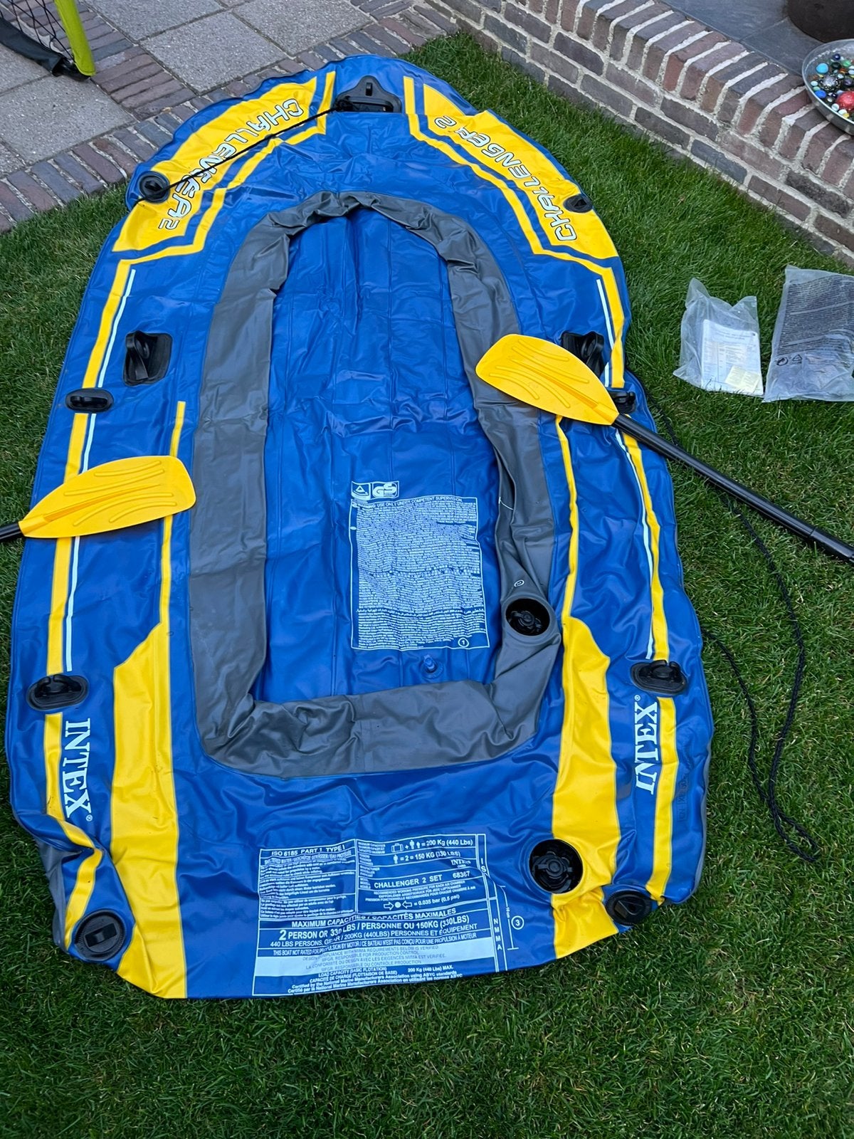 Rubberbootje Intex challenger 2 boot set 236 x 114 x 41 cm, Ophalen, Nieuw