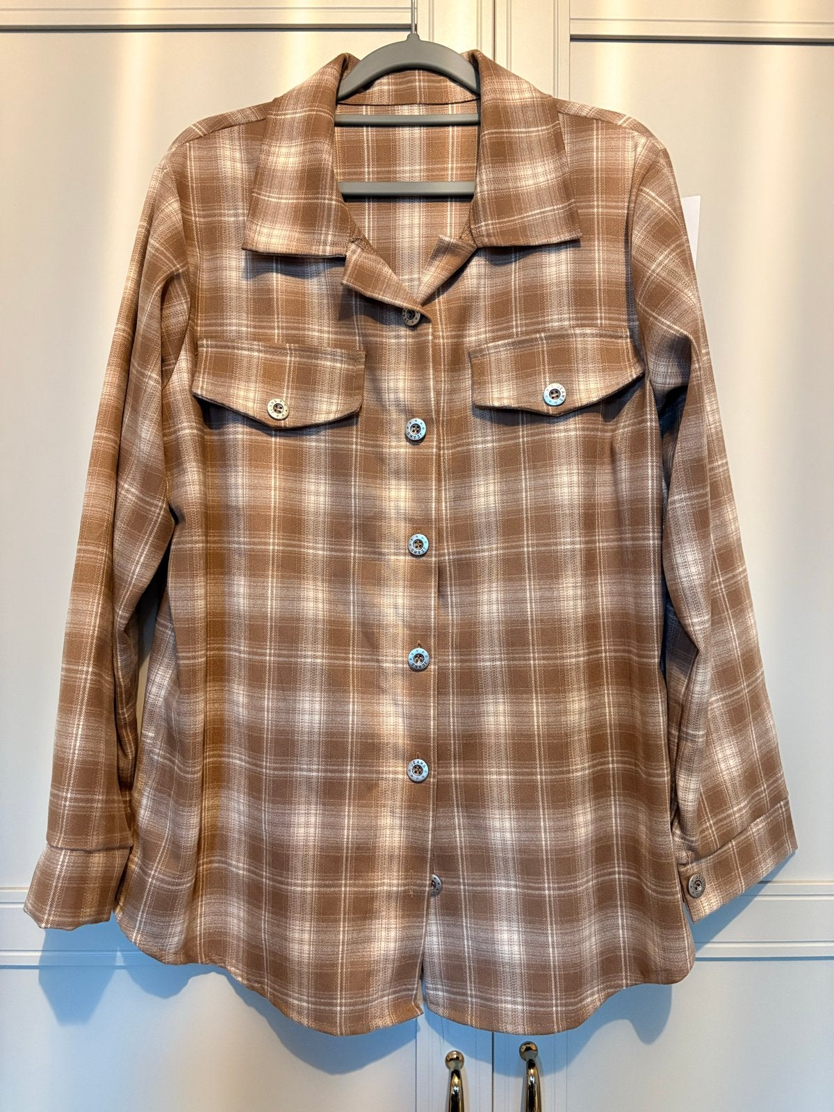 Nieuw beige houthakkers blouse one size, Ophalen of Verzenden, Nieuw, Maat 38/40 (M), Beige