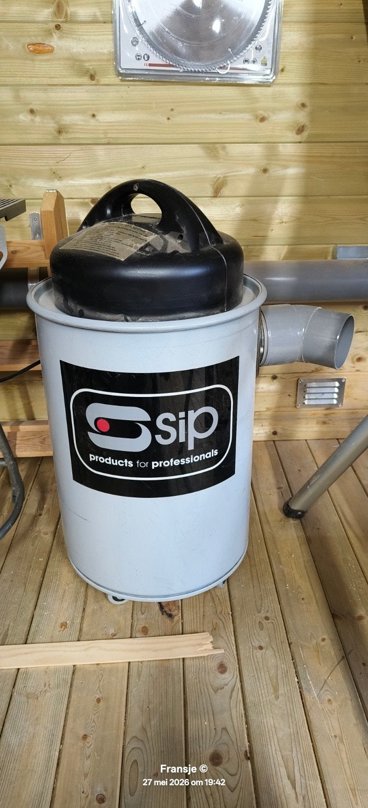 SIP 1.5 HP Stofafzuiger - 1100W, 50L, Ophalen, Zo goed als nieuw, Overige typen