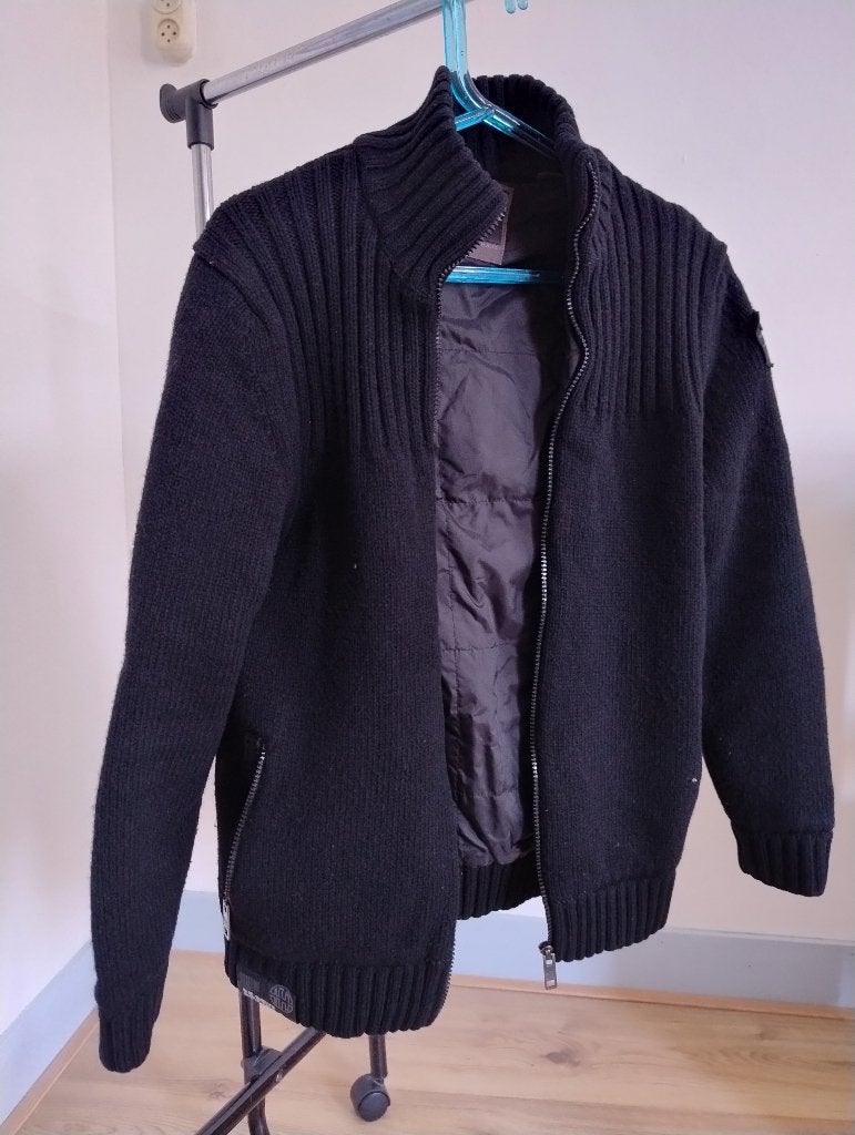 Tijdloos heren cardigan, Kleding | Heren, Truien en Vesten, Ophalen of Verzenden, Zo goed als nieuw, Maat 46 (S) of kleiner, Zwart
