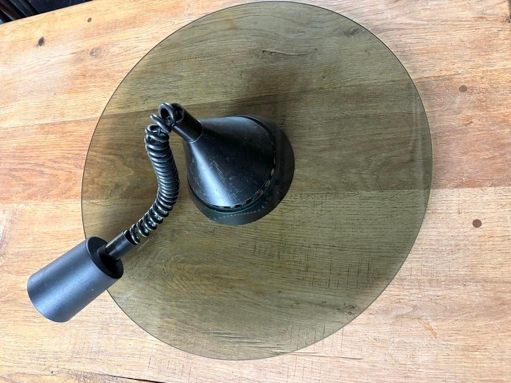 Vintage / spage age ' UFO' hanglamp pendellamp, rookgla, Ophalen, Gebruikt, Glas, Vintage, retro, spage age