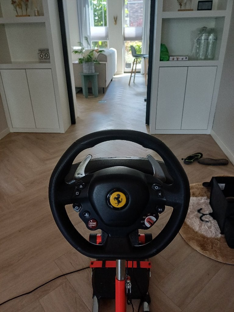 Thrustmaster T80 Ferrari 488 GTB Racestuur en Pedalen ps5, Ophalen, Zo goed als nieuw, Playstation 5