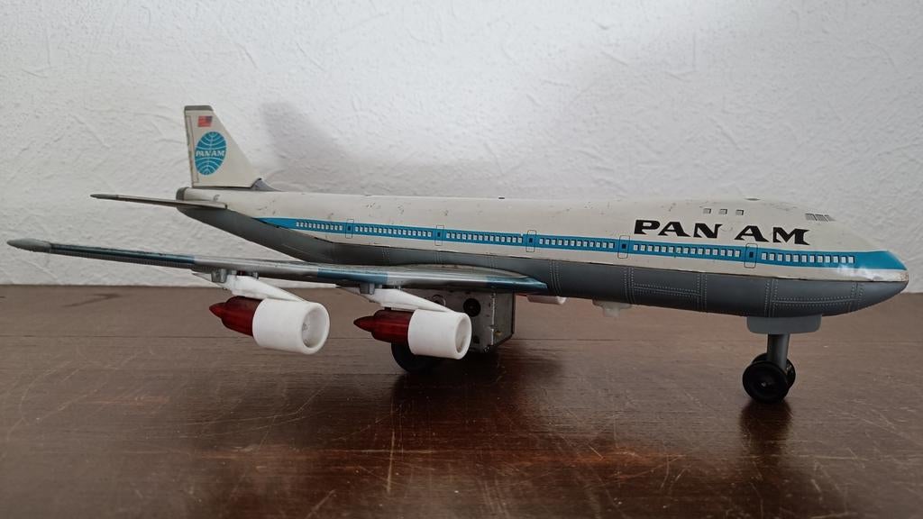 Vintage blikken Pan Am Boeing 747 Japan., Ophalen of Verzenden