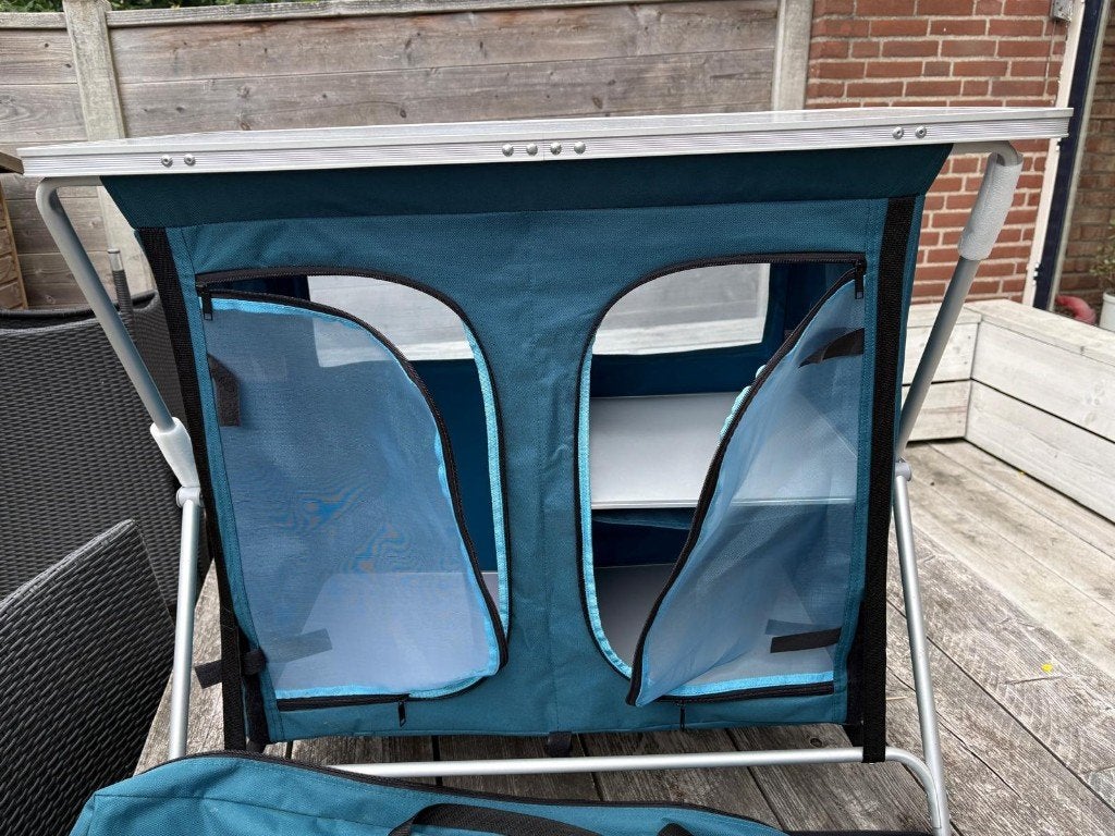 Campingkast blauw, Ophalen, Zo goed als nieuw, Campingkast
