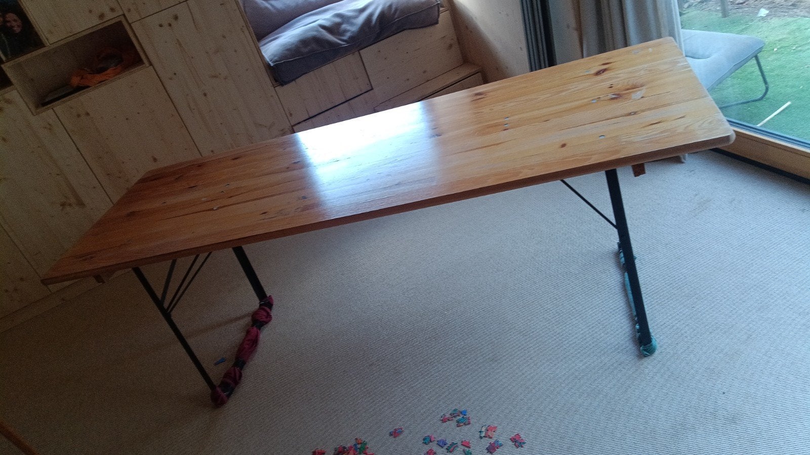 Biertafel 80x220, Gebruikt, 200 cm of meer, 50 tot 100 cm, Vier personen
