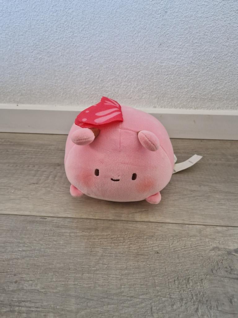 Knuffel plush pluche miniso vlinder roze kawaii butterfly, Ophalen of Verzenden, Zo goed als nieuw, Overige typen