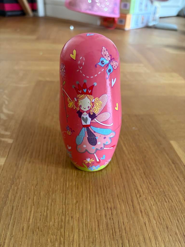 Mooie houten Russische poppen met elfjes, 5 stuks, Ophalen of Verzenden, Zo goed als nieuw, Overige typen