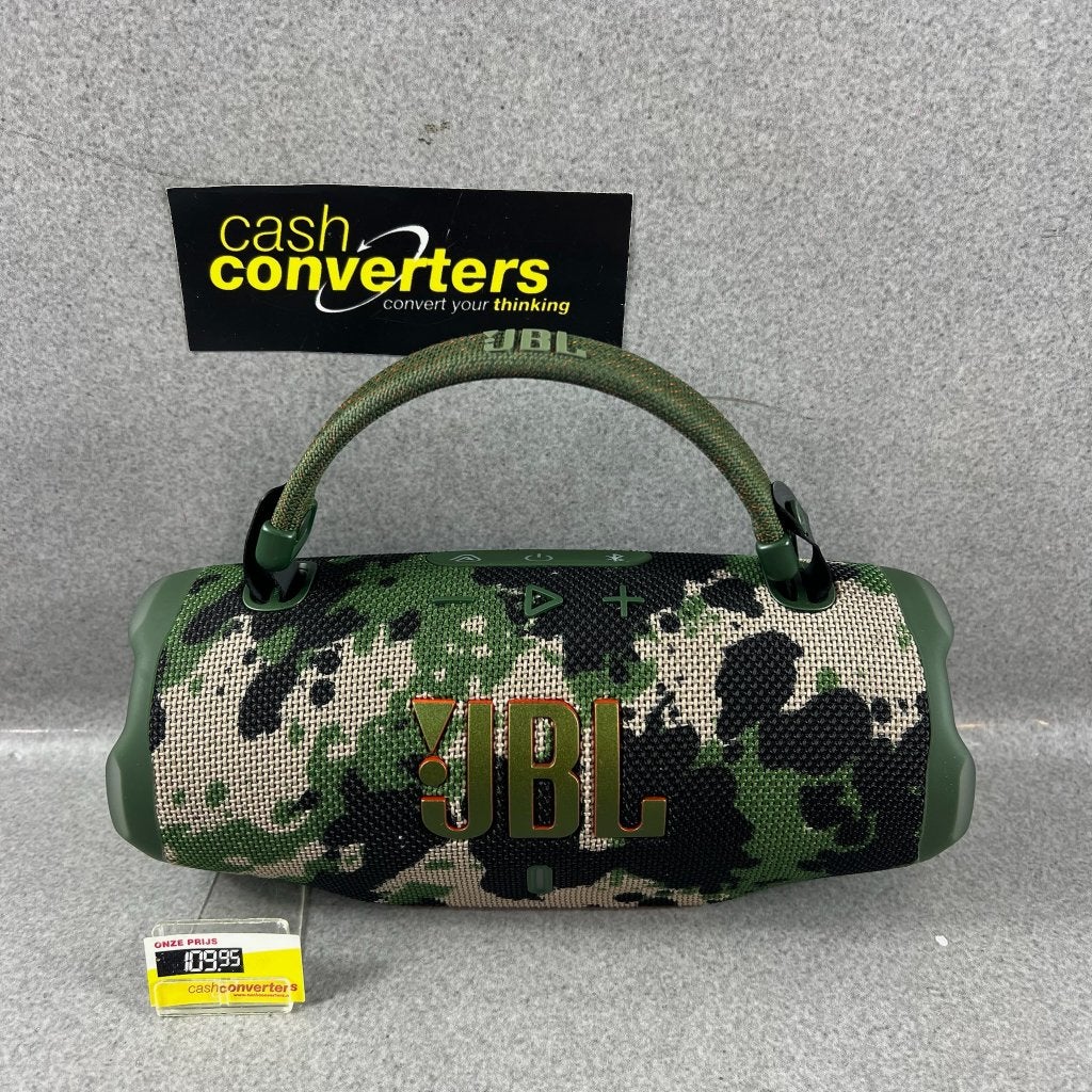 JBL Charge 6 Speaker met handvat | Camo kleur | 414454, JBL, Ophalen of Verzenden, Zo goed als nieuw, Center speaker