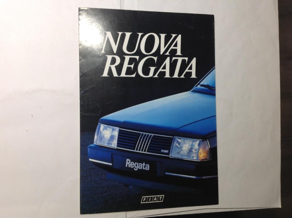 Fiat nuova Regata folder Italiaans 8 blz 1986, Ophalen of Verzenden, Nieuw, Overige merken