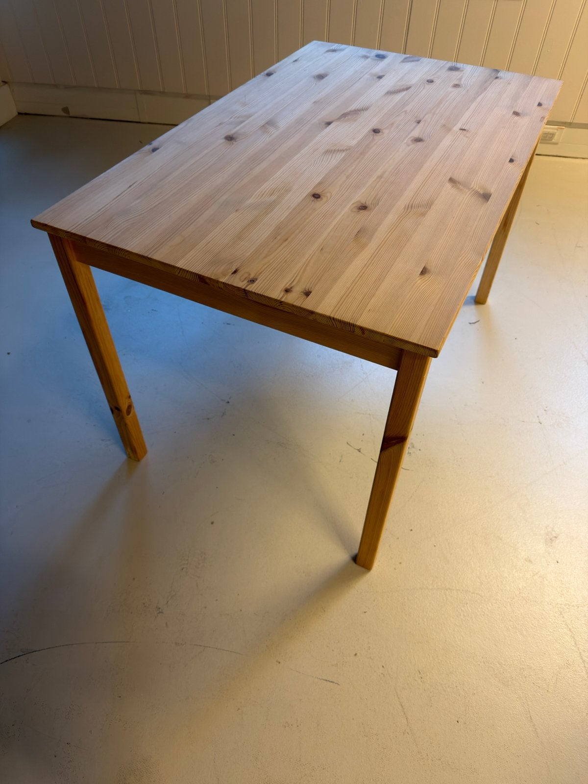 IKEA LERHAMN tafel - Massief hout, Ophalen, Gebruikt, 100 tot 150 cm, Vierkant
