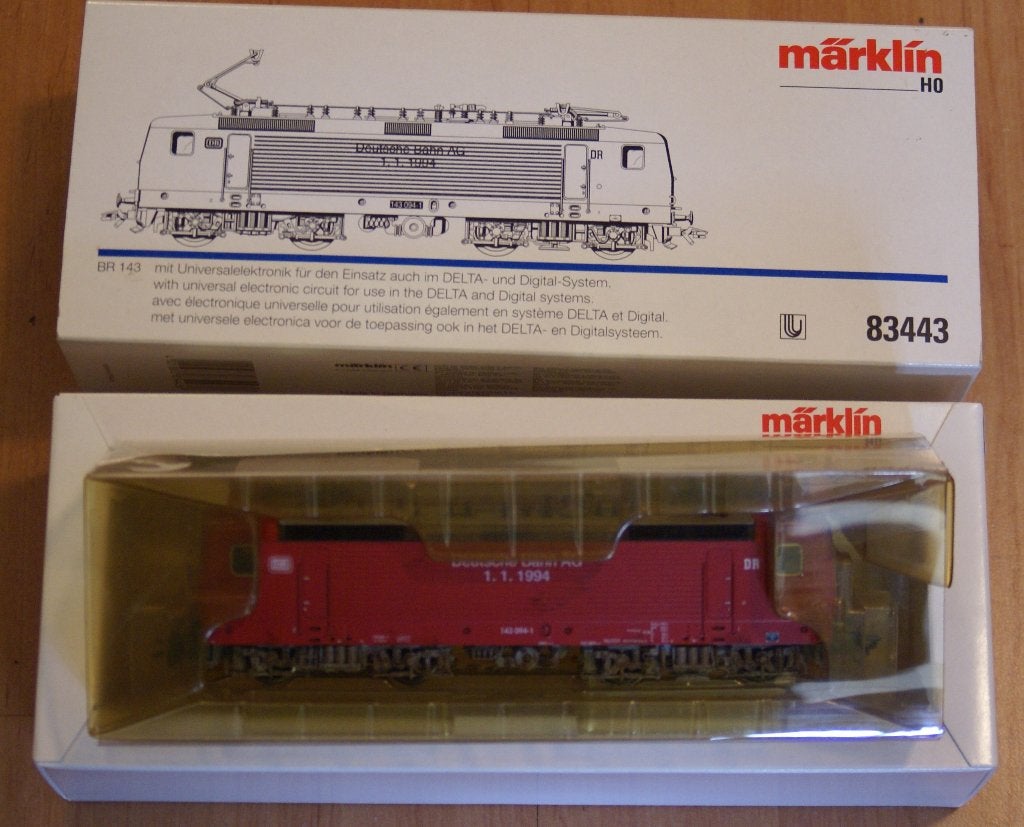 Marklin E locomotief Br.143, Hobby en Vrije tijd, Modeltreinen | H0, Wisselstroom, Locomotief, Ophalen of Verzenden, Zo goed als nieuw