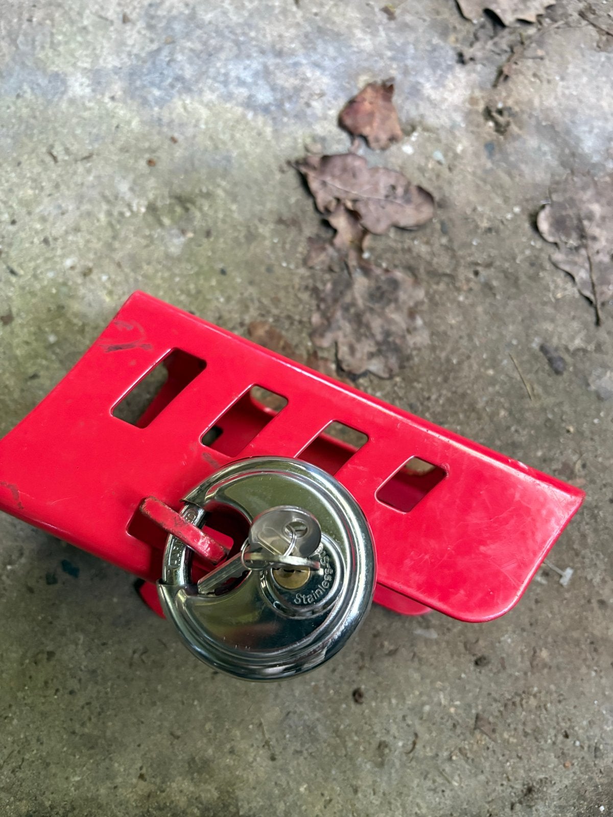 Disselslot voor aanhanger of caravan, Auto diversen, Anti-diefstal, Ophalen of Verzenden, Gebruikt