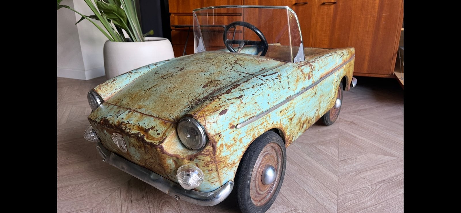 Trapauto antiek TRIANG !renault  floride  NU 475 ! Zeldzaam, Ophalen