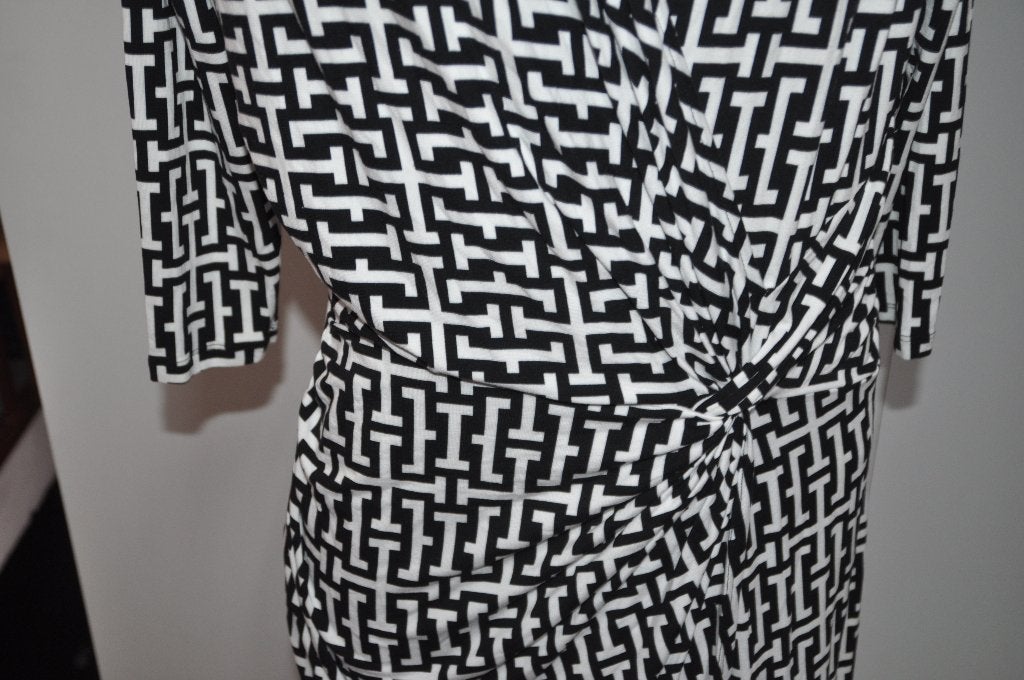 RST33 ( Question ? ) jurk maat XL Zwart Wit, Kleding | Dames, Wit, Maat 46/48 (XL) of groter, Ophalen of Verzenden, Zo goed als nieuw
