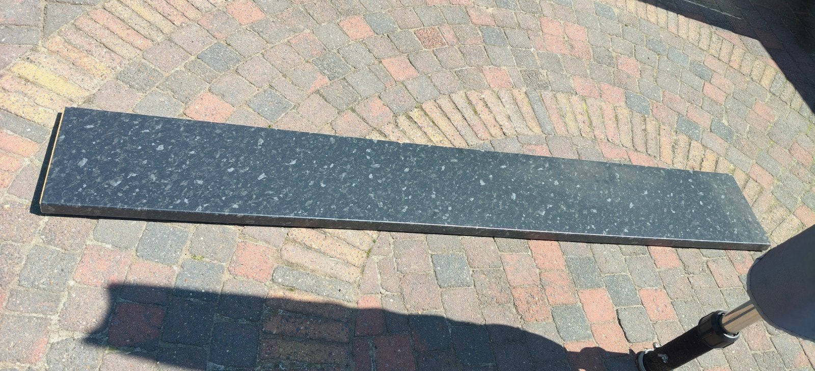 Geplastificeerde marmerlook vensterbank 205x39 cm, Ophalen, Gebruikt, Minder dan 80 cm, Overige typen