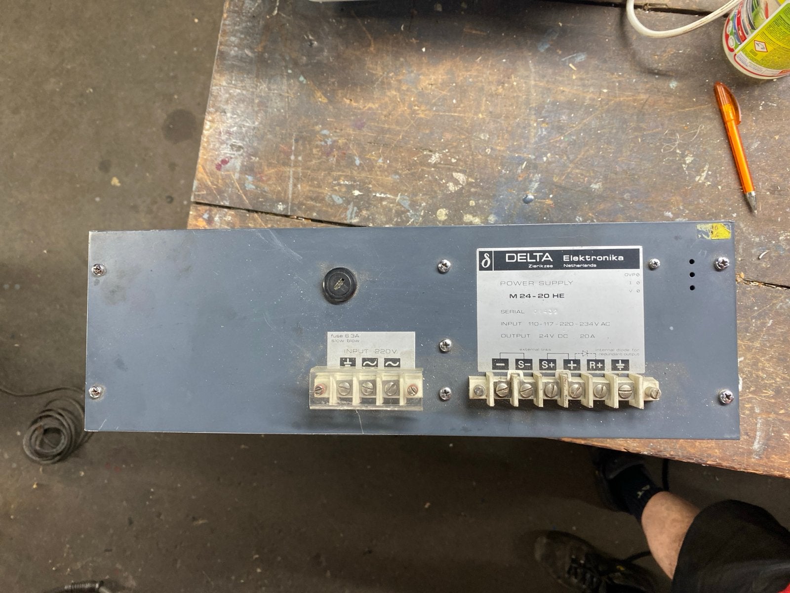 DELTA Elektronika M24-20 HE Voeding 24V DC 20A, Ophalen