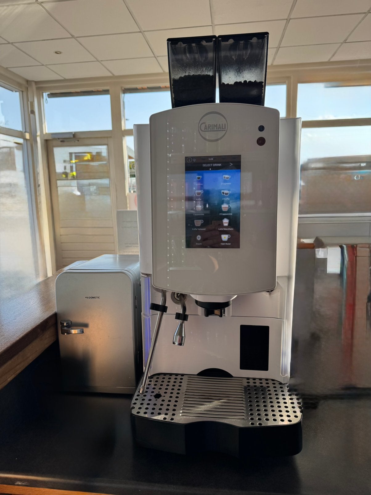 Carimali koffiemachine horeca, Stoompijpje, 10 kopjes of meer, Koffiemachine, Ophalen of Verzenden