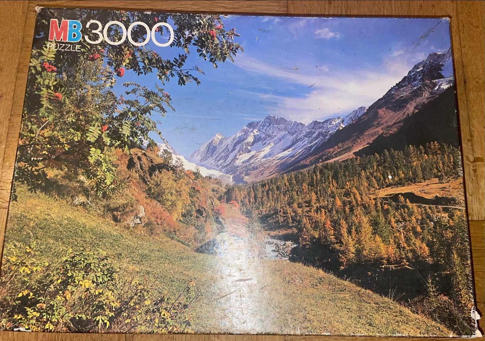 MB 3000 Puzzel Lötschental Zwitserland 122x89cm, Hobby en Vrije tijd, Ophalen, Meer dan 1500 stukjes, Gebruikt, Legpuzzel