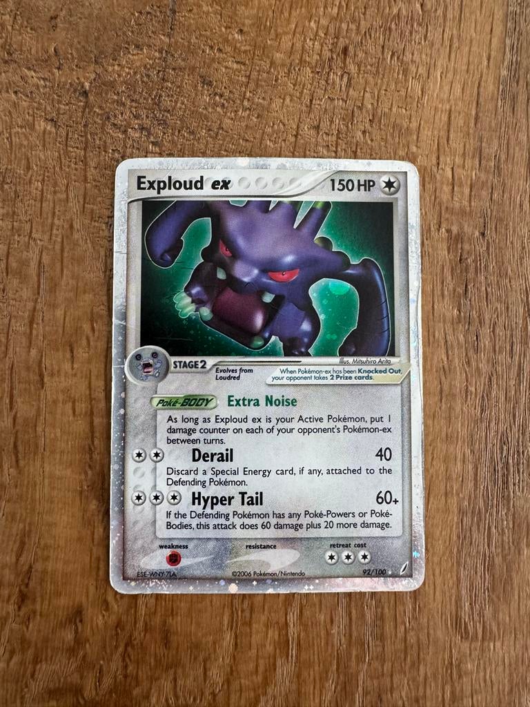 Exploud ex Holo Pokémon Kaart - Gebruikt (92/100), Verzenden, Gebruikt, Losse kaart, Foil