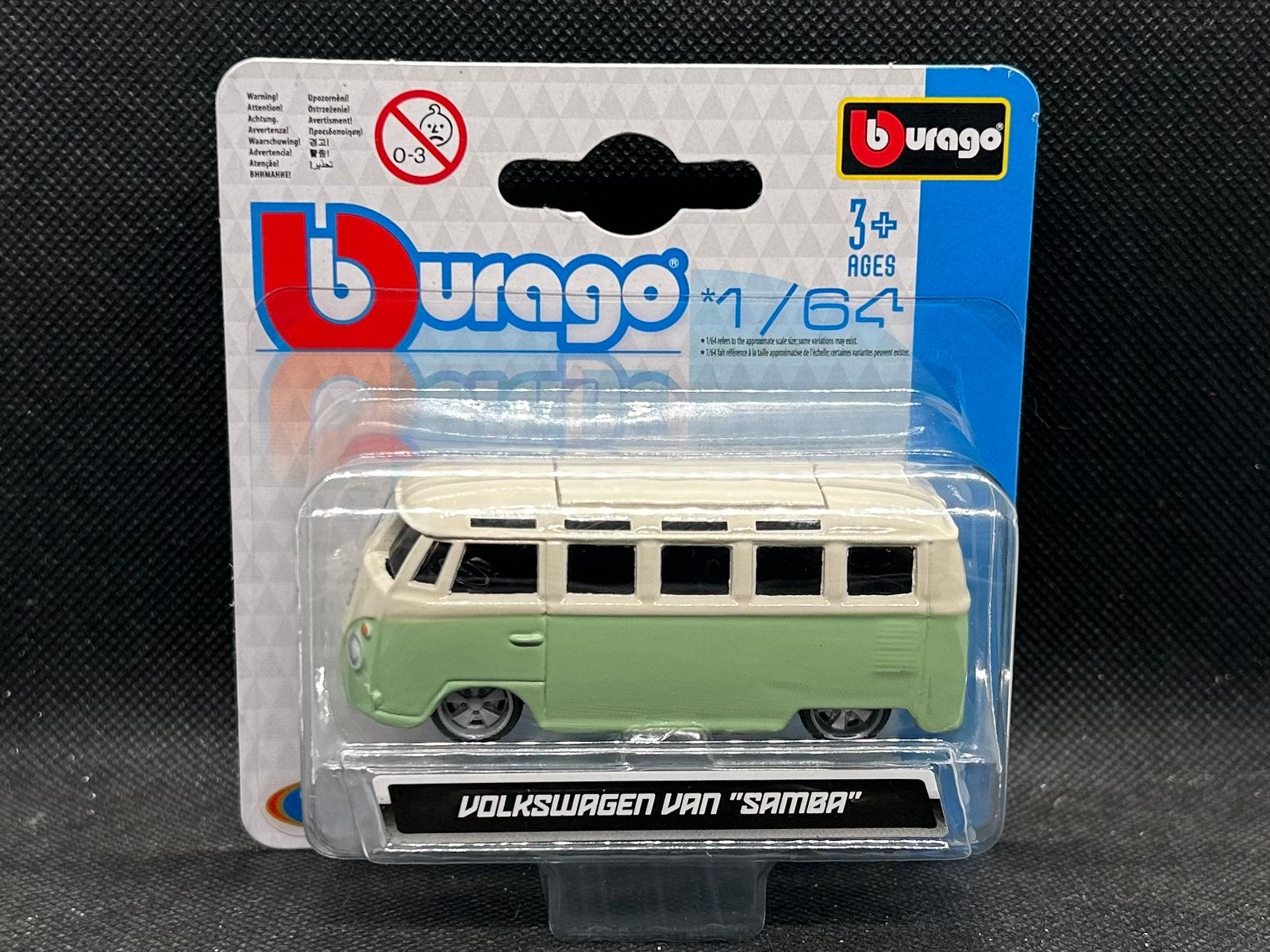 Bburago Volkswagen T1 Samba 1:64 OVP, Verzenden, Zo goed als nieuw, Auto