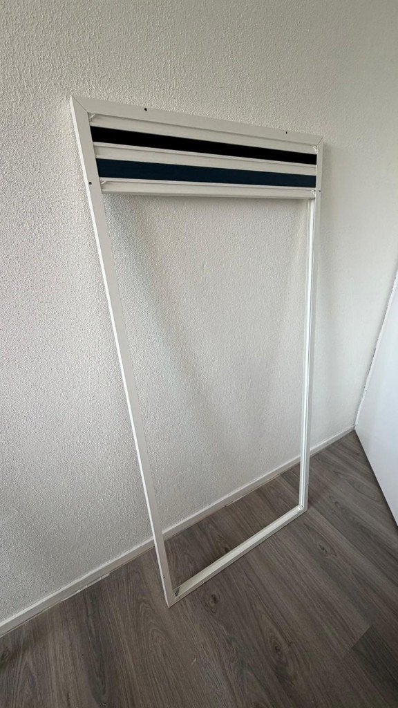 Verduisterend plisségordijn + hor in cassette (155x75cm), Huis en Inrichting, Stoffering | Gordijnen en Lamellen, Ophalen, Blauw
