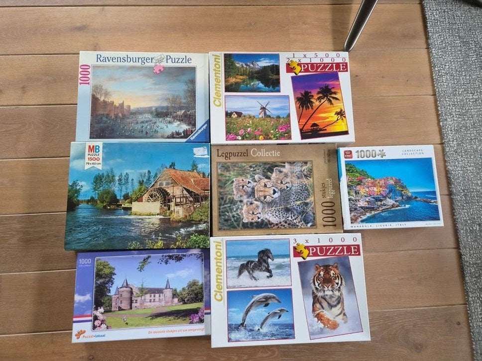 Puzzels, Ophalen of Verzenden, 500 t/m 1500 stukjes, Gebruikt