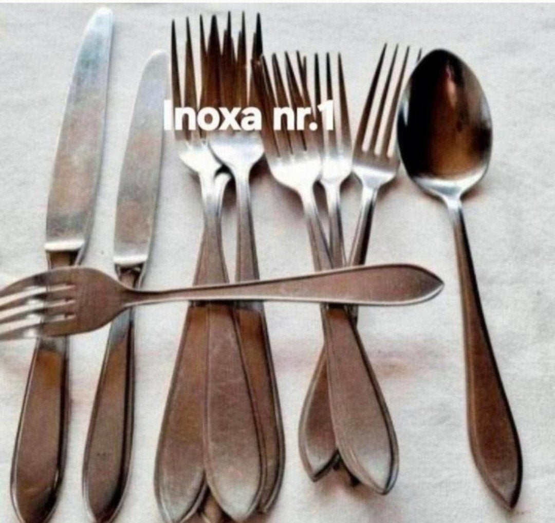 Bestek Inoxa klassiek gladde handvatten, Ophalen of Verzenden, Rvs of Chroom