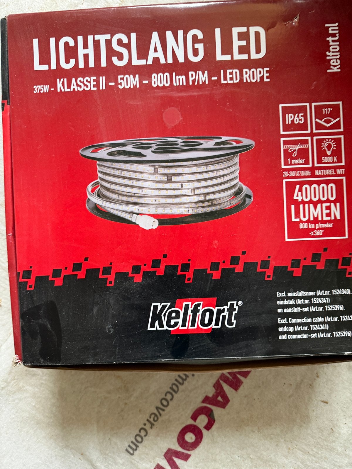 Lichtslang kelfort, Ophalen, Zo goed als nieuw, Minder dan 50 watt, Overige typen