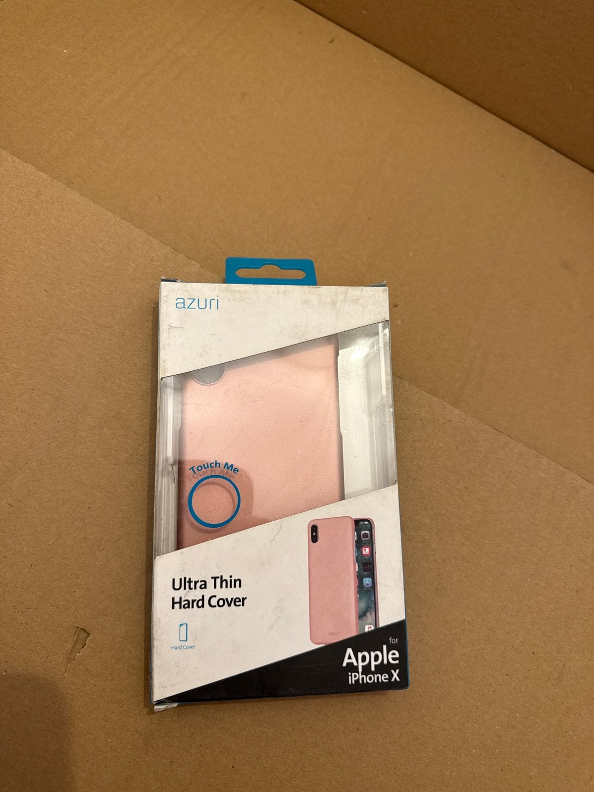 Azuri Ultra Thin Hard Cover voor Apple iPhone X - Roze, Krasbestendig, Overige merken, Nieuw, Hoesje of Tasje