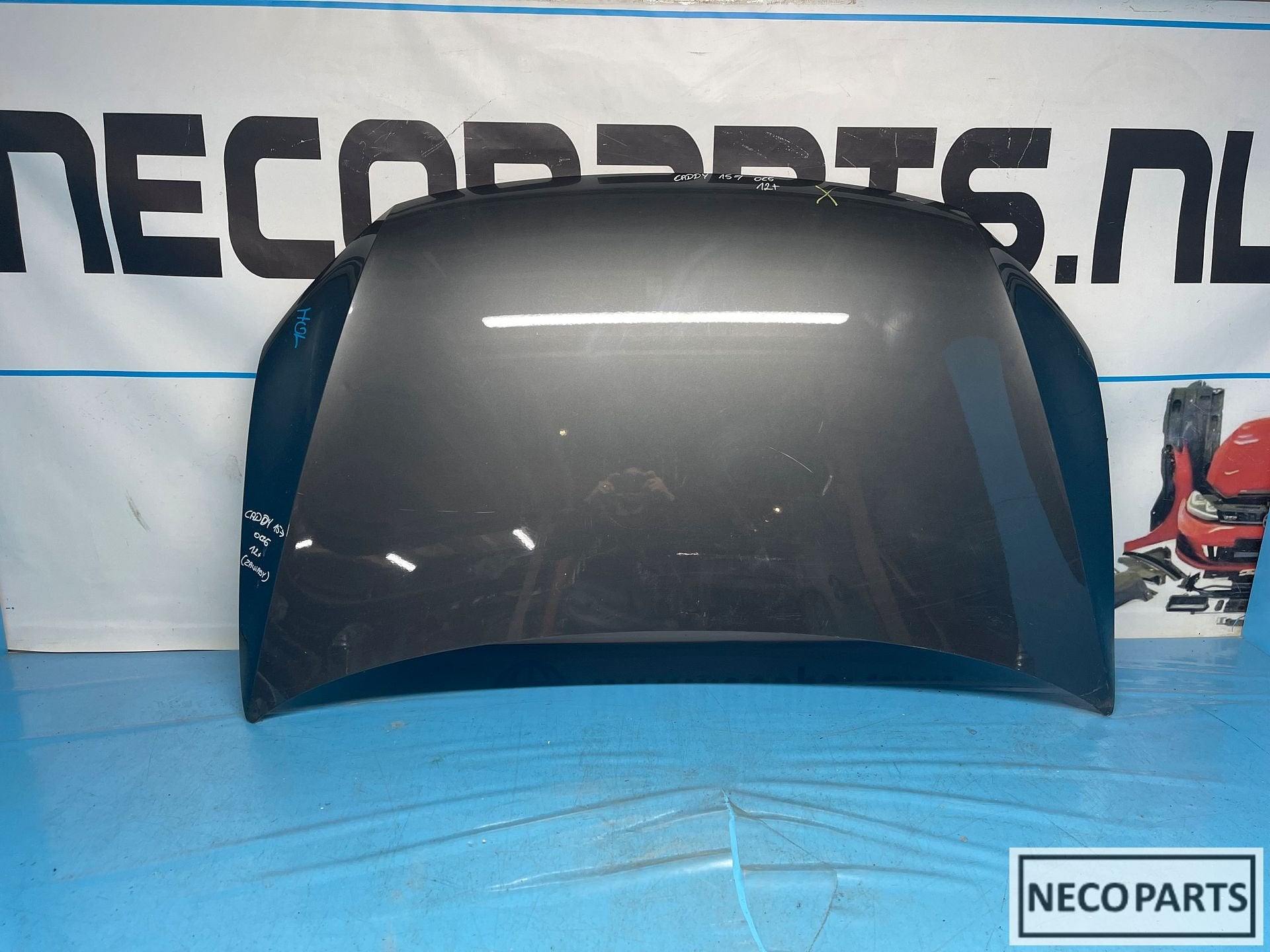 VW CADDY MOTORKAP 2015-2019 ORIGINEEL ALLES LEVERBAAR, Gebruikt, Volkswagen, -, Ophalen of Verzenden