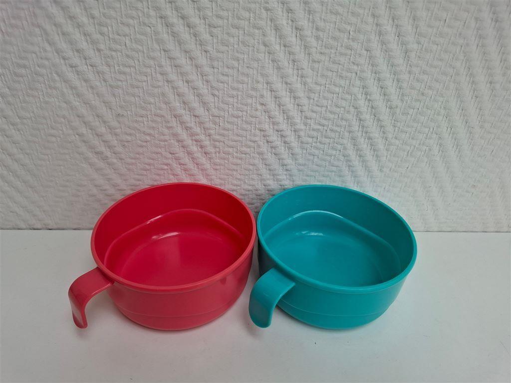 T074 Papschaaltje, babykom en meer Tupperware, Ophalen of Verzenden, Gebruikt, Blauw, Bak of Kom