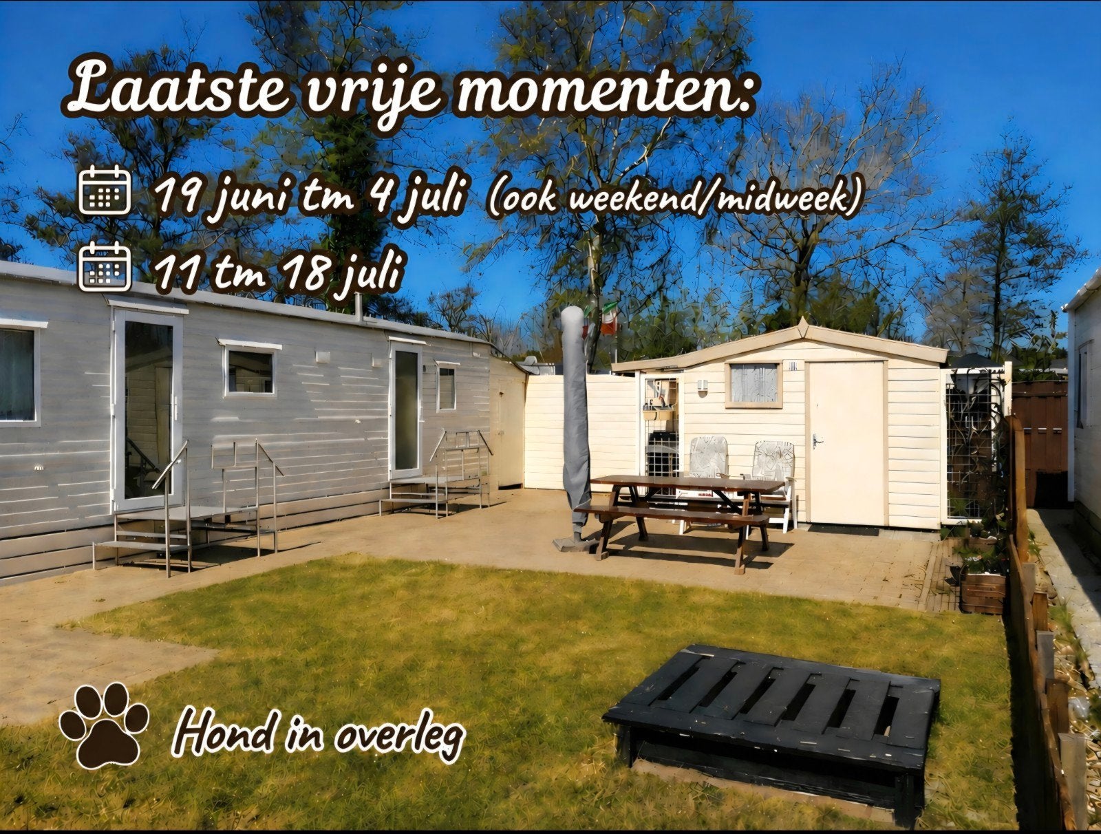 Gezellige stacaravan in Callantsoog, rust, zee & strand.