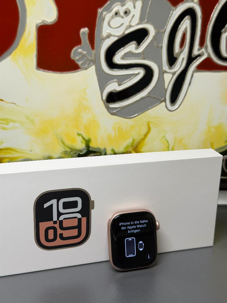 Apple Watch 10 42MM Rose Gold GPS (BANDJE NAAR KEUZE), Apple, Apple Watch, IOS, Zo goed als nieuw