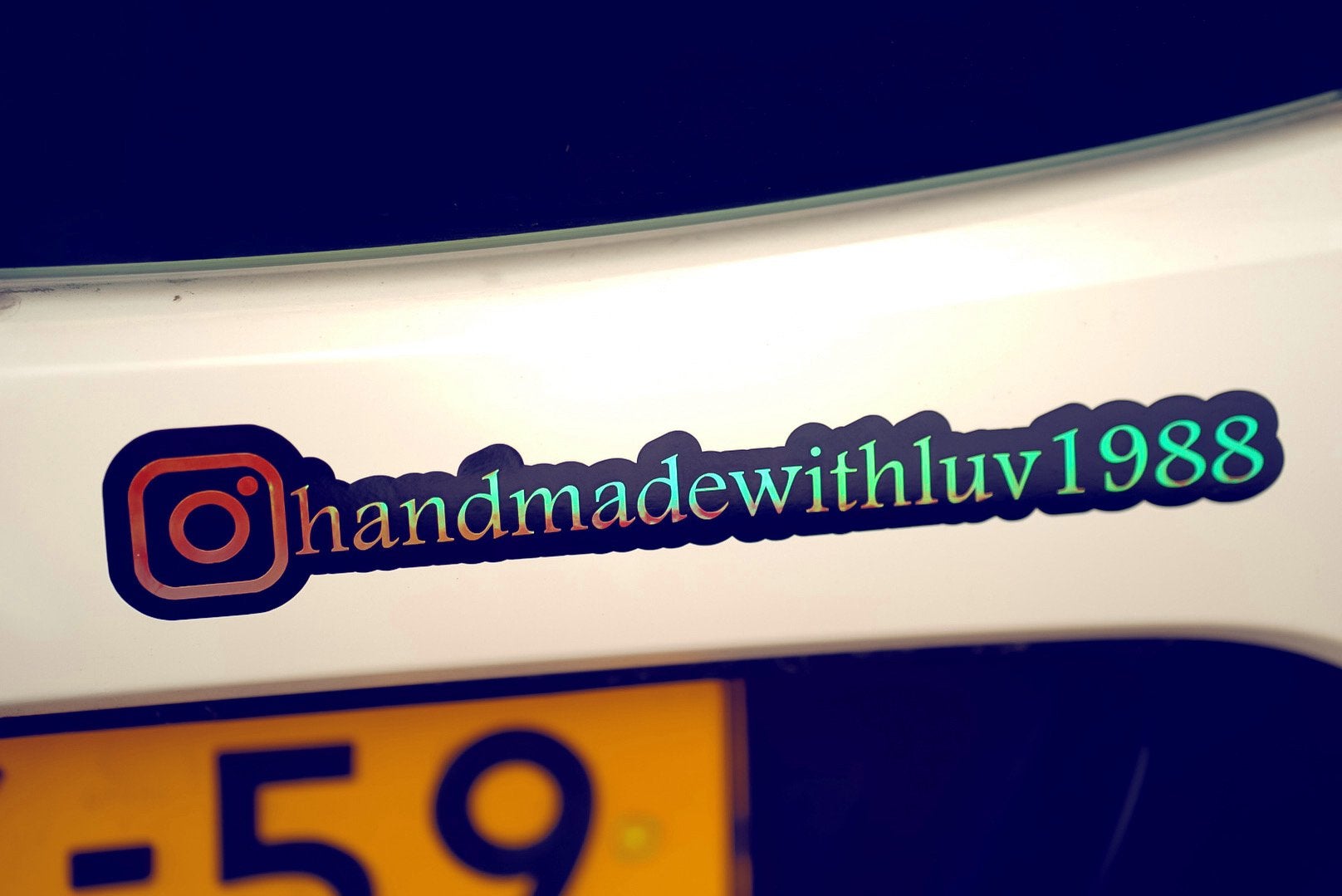 Socials sticker autosticker insta facebook, Ophalen of Verzenden