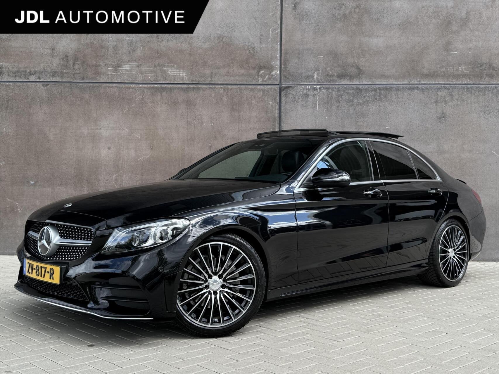 Mercedes C-klasse 200 Business Solution AMG | Trekhaak | Pan, Auto's, Automaat, Dealer onderhouden, Met garantie (alle), Zwart