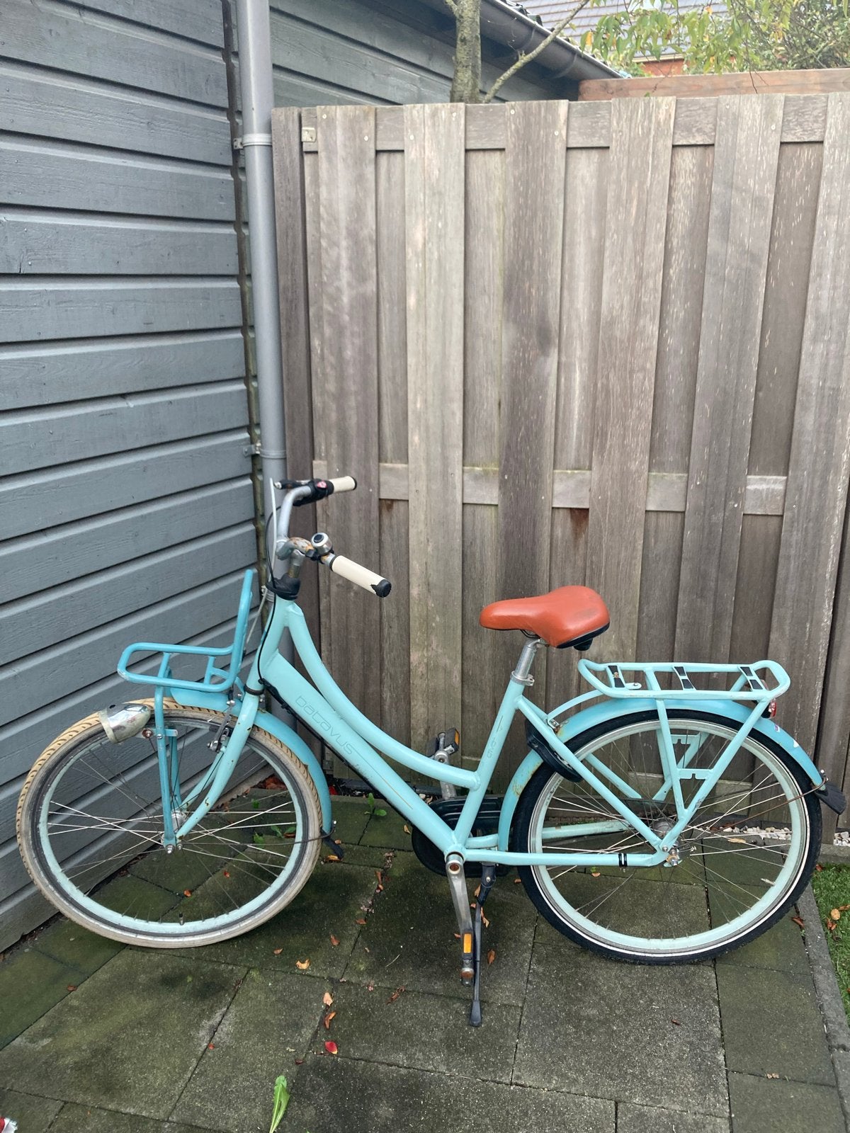 Batavus stadsfiets - 43 cm frame - Lichtblauw, Minder dan 47 cm, Ophalen, Gebruikt, Batavus