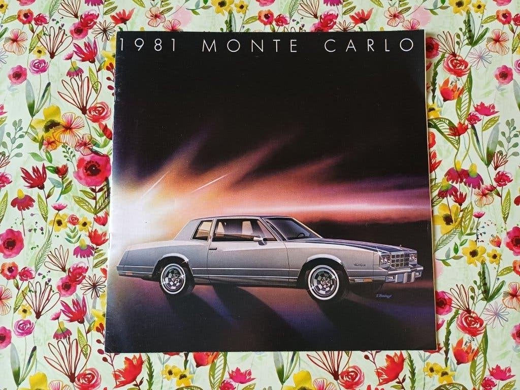 CHEVROLET MONTE CARLO 1981 brochure folder USA origineel, Ophalen of Verzenden, Zo goed als nieuw, Chevrolet