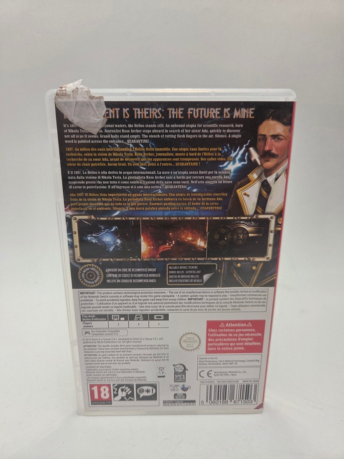 Close to the Sun - Nintendo Switch Game, Zo goed als nieuw, Info@wiredproductions.com, Wired Productions, Unit 10, The Old Dairy, Tring, HP23 5EF, UK