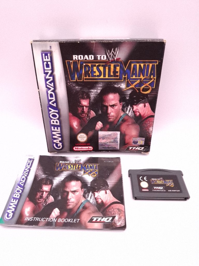 WWE Road to WrestleMania X8 gameboy advance, Gebruikt, 2 spelers, Ophalen of Verzenden, Vanaf 16 jaar
